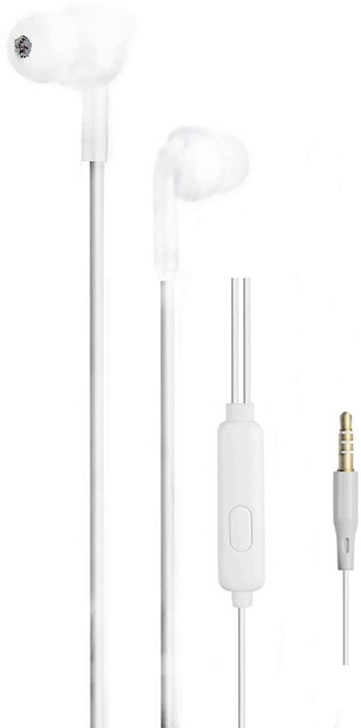 ZEBRONICS ZEB-BRO, With In-Line MiC, 3.5mm Jack, 10mm drivers, Compatible for Phone/Tablet Wired(White, In the Ear)