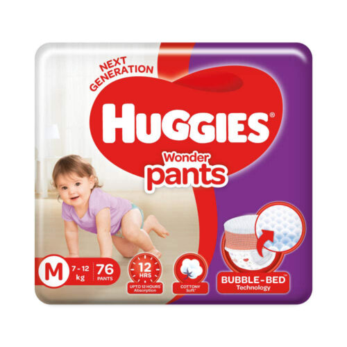 Huggies Wonder Pants Diaper M size 76 Pieces