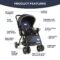 LuvLap Stroller with Large Space and Easy Fold for Kids