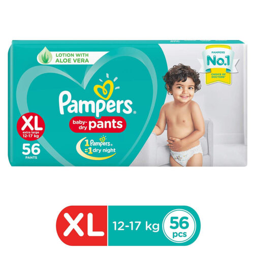 Pampers New Diapers Pants, XL 56 Count