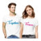 Printed Men & Women Couple T-Shirt